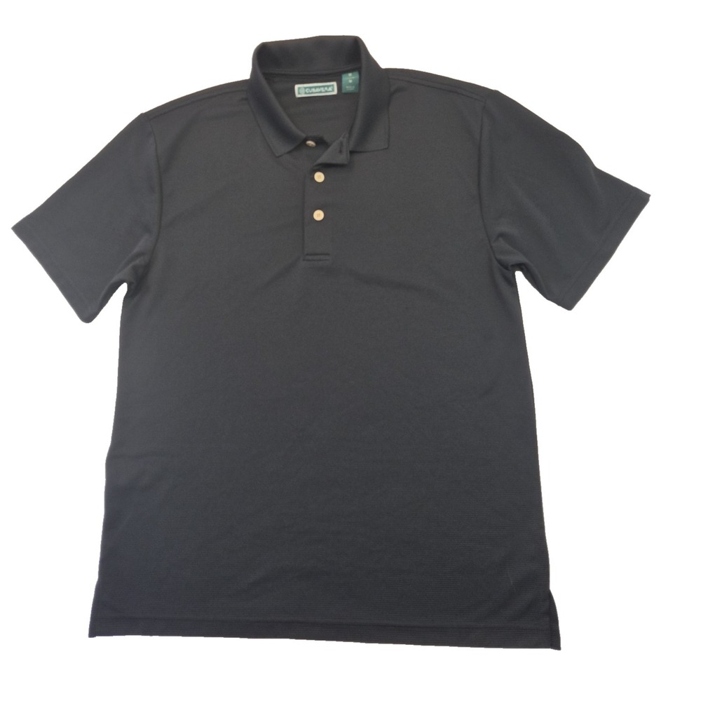 Cubavera Polo Shirt Mens Medium Black Short Sleeve Casual Resort Golf